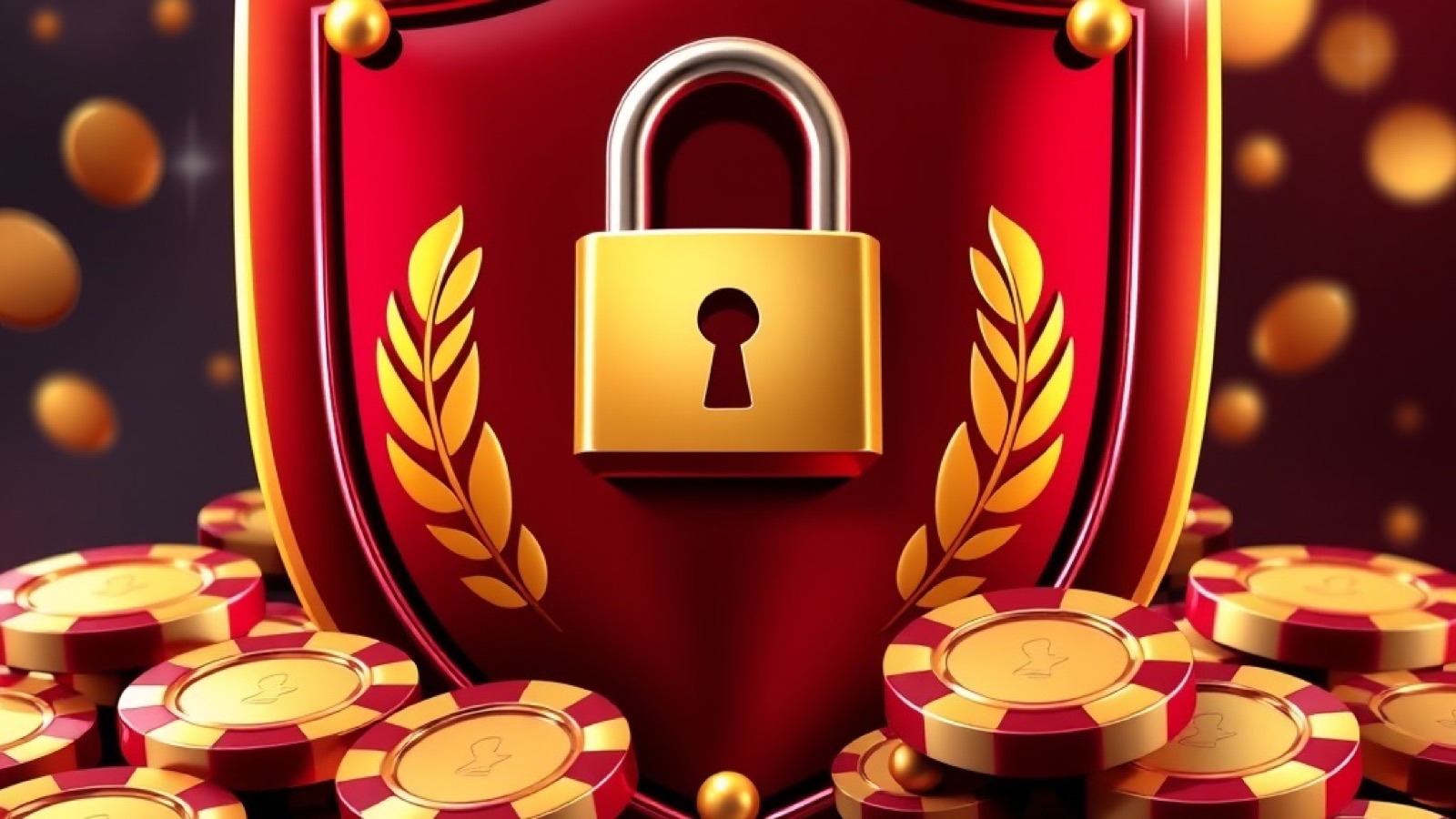 Neta is neta legit scene with shield badge with padlock over casino chips