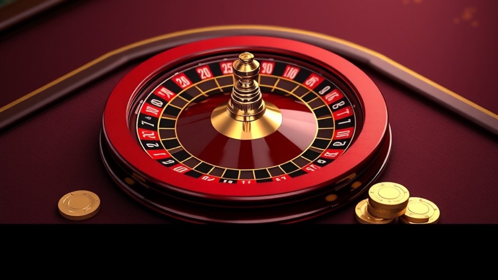 Neta table game scene with roulette wheel and blackjack table